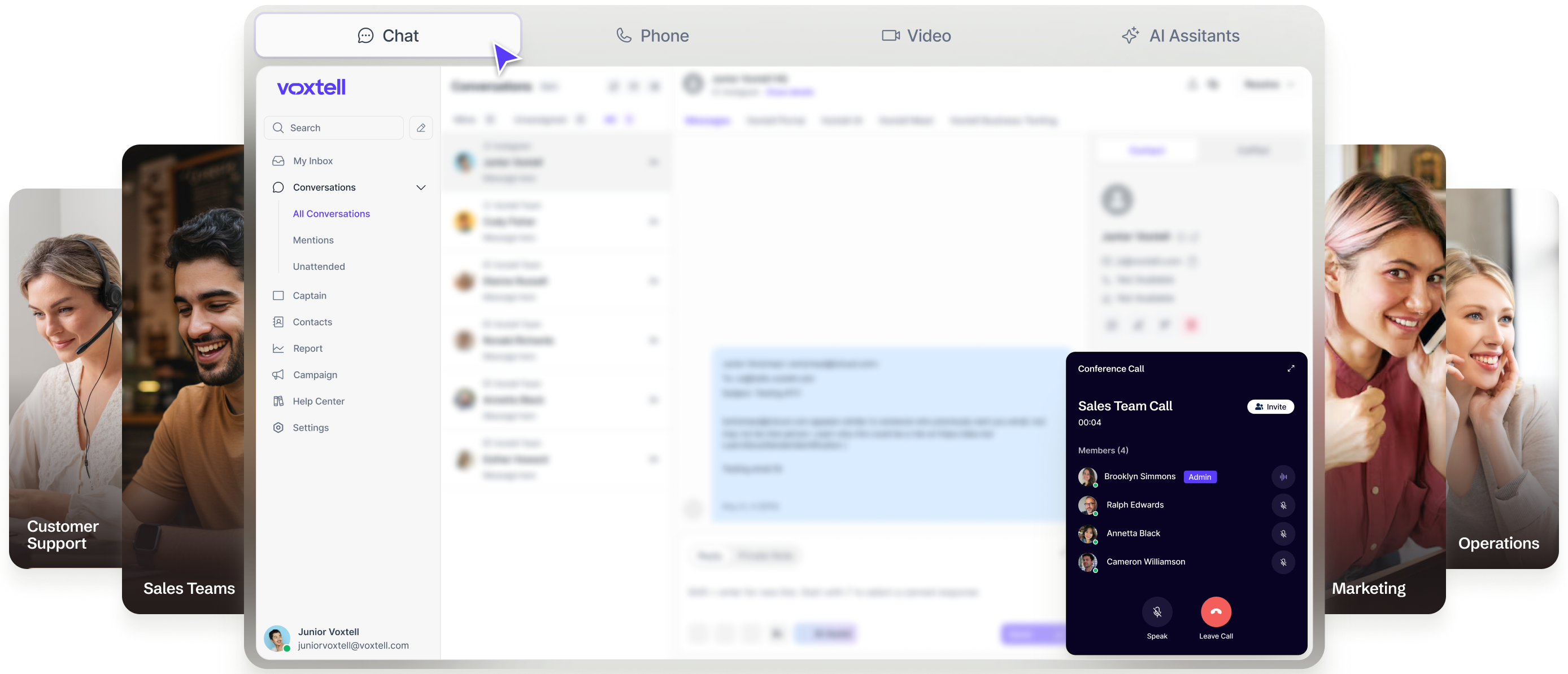 Voxtell Dashboard Mockup